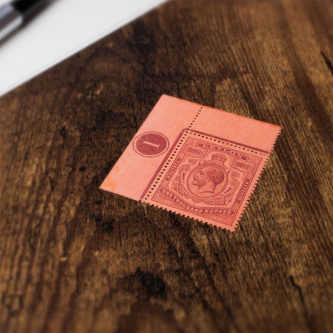 Ceylon 1912-25 1000r purple/red with plate number S.G. 323 cat £35,000