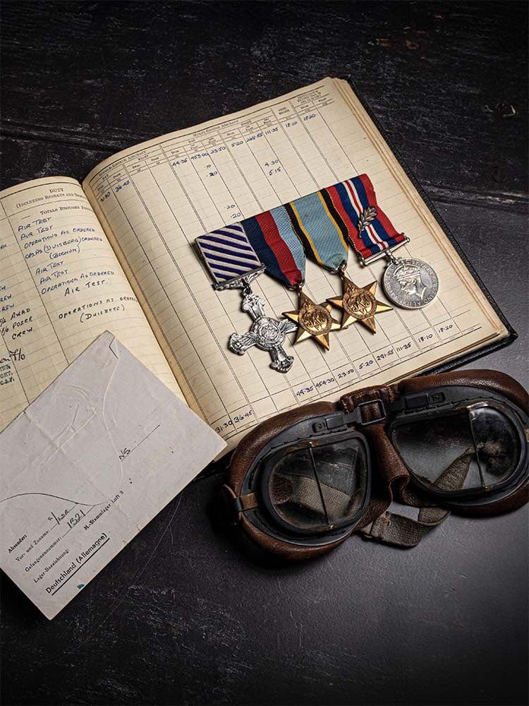 The “Great Escape” Distinguished Flying Cross group of 4 awarded to Squadron Leader James “Peter” Cairns 429